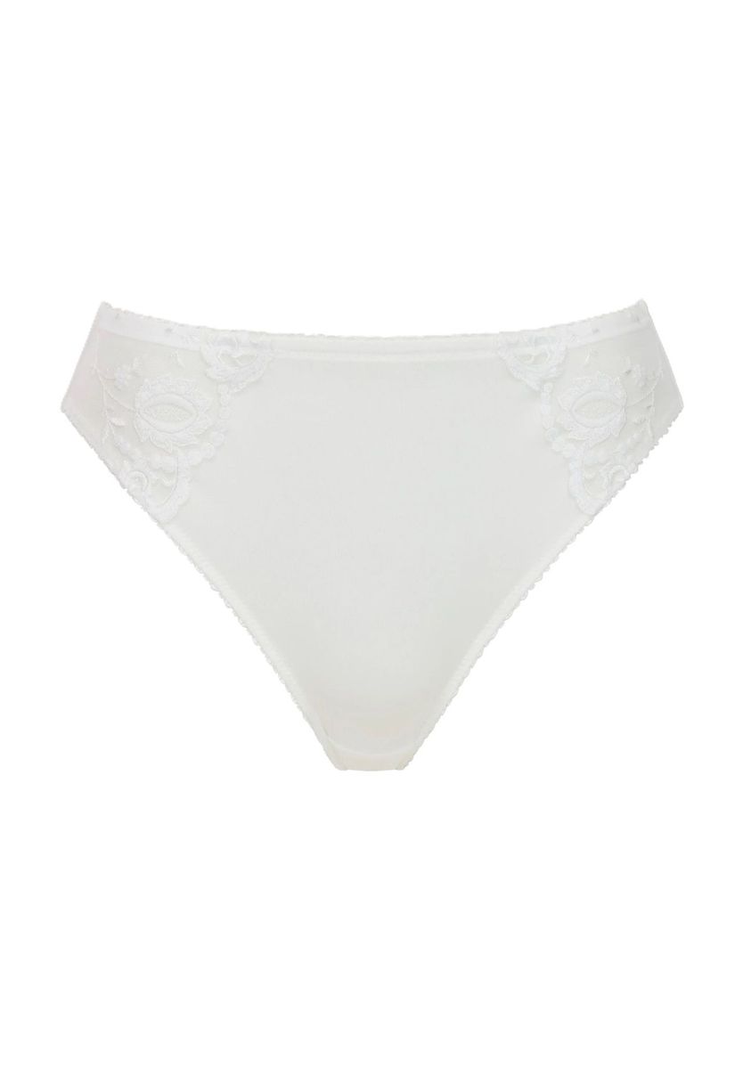 Bikini-Slip mit floraler Spitze