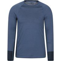 Mountain Warehouse - Base Layer Oberteil für Herren, Langärmlig (Marine)