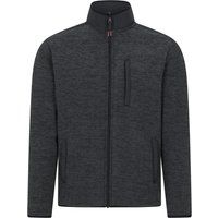 Mountain Warehouse - "Hayfield" Fleece-Oberteil für Herren, Durchgehender Reißverschluss, Kunstfell gefüttert (Holzkohle)