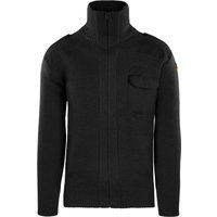 Herren-Strickjacke mit Reißverschluss im Militärstil