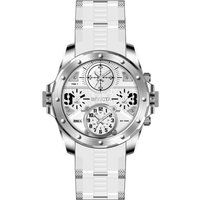 Silberne Chronograph Multifunktions-Zifferblatt-Uhr