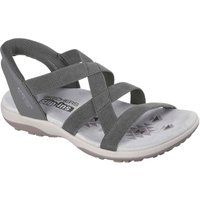 Skechers Reggae Slim Stretch Flex Textil Damen Sandalen Olive