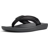 Fitflop iQushion Polyester Herren Sandalen in Schwarz/Grau