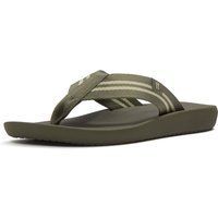 Fitflop iQushion Polyester Herren Flip-Flops in Dunkeloliven/Salbeigrün