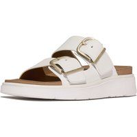 Fitflop Gen-FF Zwei-Riemen Leder Damen Urban White Sandalen