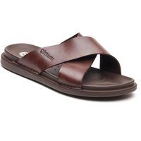 Base London Drift Leder Herren Braune Sandalen