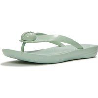 Fitflop iQushion Glossy-Button Polyurethan Damen Mint Whisper Flip-Flops