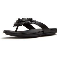 Fitflop Gracie Flower Leder Damen Badeschuhe Schwarz