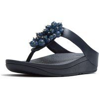 Fitflop Fino Zehensteg Polyurethan Damen Sandalen in Mitternachtsblau
