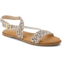 TOMS Mar Leder Damen Hausschuhe in Haferflocken