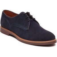 Base London Strand Schnür-Leder-Herrenschuhe in Marineblau
