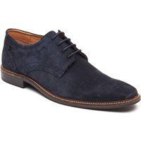 Base London Eton Schnürleder Herren Navy Schnürschuhe