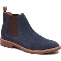 Base London Sussex Chelsea-Stiefel Leder Herren Marineblau Boots