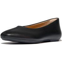Fitflop Delicato Hochge schneiden Leder Damen Schwarz Ballerinas
