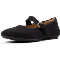 Fitflop Delicato Wellenkante Polyester Damenschuhe Schwarz