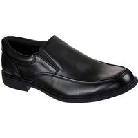 Skechers Dreston Ratlon Leder Herren Schwarz Slipper