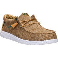 HEYDUDE Wally Stretch Sox Polyester Herren Mokassins Bone Brown/Multi