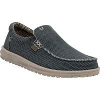 HEYDUDE Mikka Geflochtene Textil Herren Loafers Dunkelblau