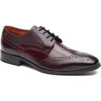 Base London Steeple Brogue Leder Herren Schuhe in verbranntem Braun