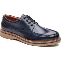 Base London Langdon Leder Herren Marineblau Bootschuhe