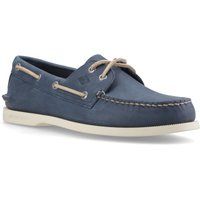 Sperry Authentische 2-Augen-Boots-Leder-Schuhe für Herren in Marineblau