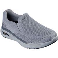 Skechers Arch Fit Crosser Locke Polyester Herren Graue Turnschuhe