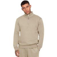 Herren Sweatshirt mit halbem Reißverschluss