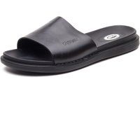 Base London Albany Leder Herren Schwarz Pantoletten