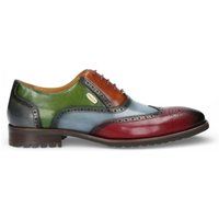 Mehrfarbiger Brogue Oxford Lederschuh