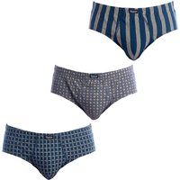 Herren-Slips mit Aufdruck, 3er-Pack