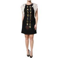 Spitzen-Minikleid mit gesticktem Herzen