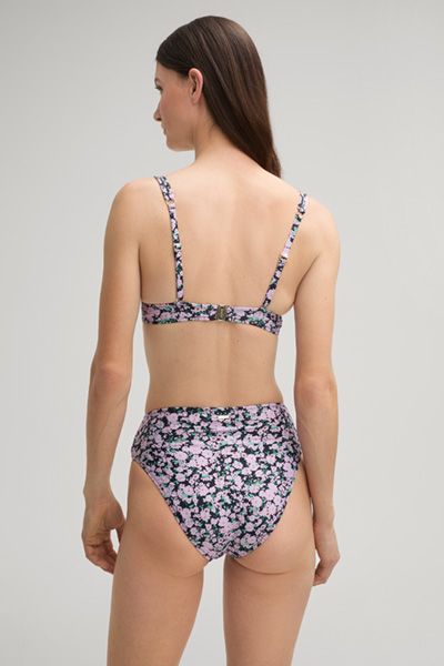 Wattiertes Bikini-Top mit Blumenprint