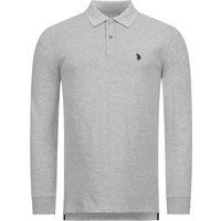 Klassisches Langarm Poloshirt