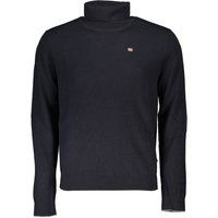 Herren Marineblauer Rollkragen Strickpullover