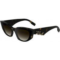Cateye-Schildpatt-Sonnenbrille mit Logo