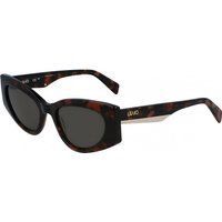 Schildpattfarbene ovale Sonnenbrille