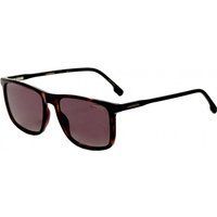 Rechteckige Sonnenbrille mit Schildpattmuster