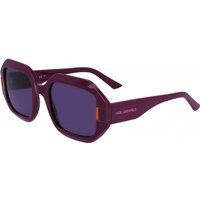 Achteckige, violette Sonnenbrille