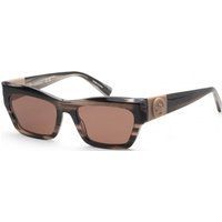 Rechteckige Sonnenbrille mit gemustertem Rahmen