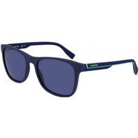 Sonnenbrille mit quadratischem Rahmen und Farbakzent