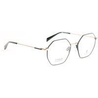 Achteckige Titan-Vollrandbrille