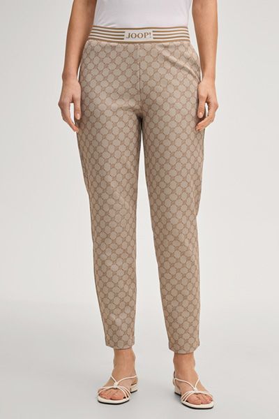 Gemusterte Joggpants aus Stretch-Baumwollmischung