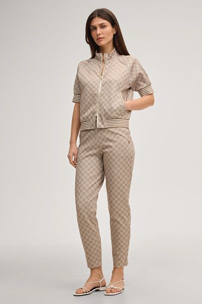 Gemusterte Joggpants aus Stretch-Baumwollmischung