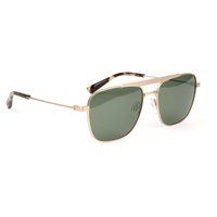 Quadratische Pilotenbrille mit goldenem Rahmen