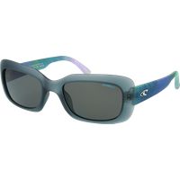 Blaue rechteckige Sonnenbrille mit Vollrand