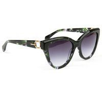 Cat-Eye Sonnenbrille mit gemustertem Rahmen