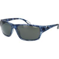 Blaue gemusterte Sonnenbrille mit Vollrand