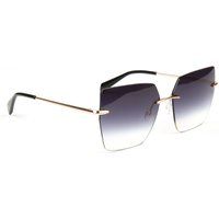 Randlose, quadratische Sonnenbrille mit Farbverlauf