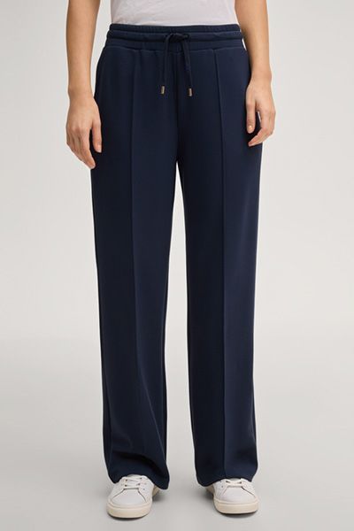 Joggpants Talila Marineblau Modal-Mischung Relaxed Fit Weite Hose