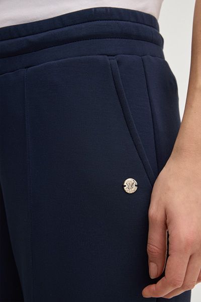 Joggpants Talila Marineblau Modal-Mischung Relaxed Fit Weite Hose